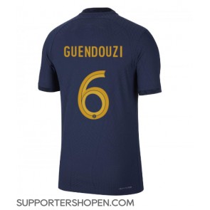 Frankrike Matteo Guendouzi #6 Hemma Matchtröja VM 2022 Kortärmad
